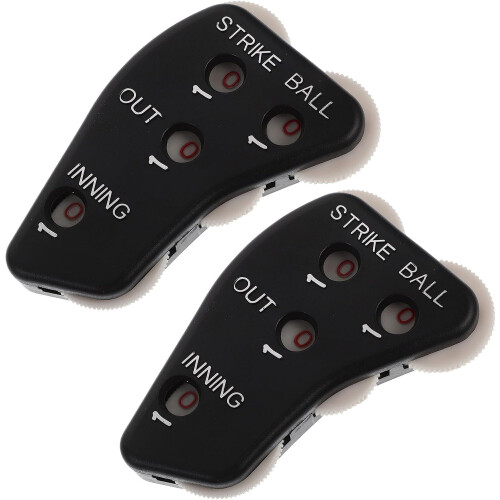 2Pcs Baseball Counter Clicker Portable Baseball Umpire Clicker Lightweight Plastic