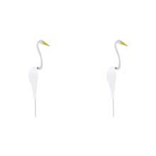 2pcs 40CM Swirl Bird Garden Decoration  Decorative Duck Spin with the Breeze Home Garden Decor-A