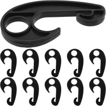 20 Stück Kunststoff-Gepäcknetzhaken für Planen, Überdachungen, Gummiseile, Autoabdeckungen, Zelte, Sonnenschutz, winddichte Haken