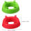 4 supporti stabili per palloni sportivi da basket e calcio, con base in plastica. 7