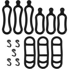 20 stuks siliconen bevestigingsbandjes voor fietslampen