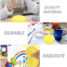 Lot de 10 éponges rondes pour artistes, idéales pour la peinture à l'aquarelle, le dessin et le nettoyage de la poterie.