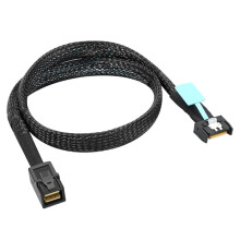 1M PCIE MCIO Slimline SFF-8654 4I to Oculink SFF-8611 4I PCI-Express 4.0 Gen5 for Server Adapter Cable Data Transfer