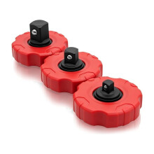 3Pcs Thumbwheel Ratchet Set 1/4 3/8 1/2 Drive Reversible Wrench 72-Tooth Cr-V Finger Socket Driver