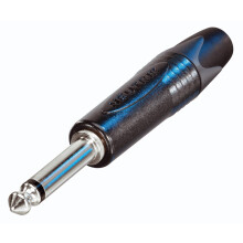 Neutrik NP2X-BAG 6.35mm Mono Metal Jack Plug With Black Body and Nickel Contacts