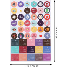 16 folhas DIY autocolantes autoadesivos do planejador para diário e planejamento de fitness, decals criativos do scrapbook