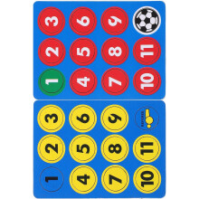 Magnetic Soccer Board Magnets Round PC Material Stable Adhesion Precise Positioning