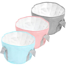 Ensemble de 3 baignoires pliables portables pour les pieds, idéales pour un bain de pieds à la maison ou en voyage.