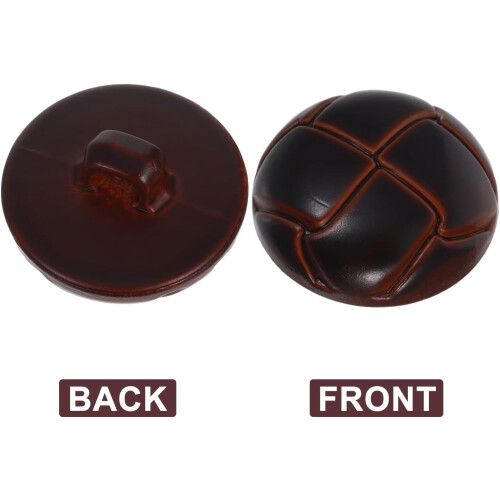 100Pcs Retro Tortoise Shell Plastic Mushroom Buttons 20Mm Dome Shape Round Sewing Buttons 2