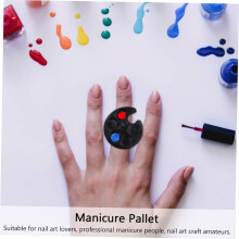 10 Mini-Maniküre-Paletten, Nagellack-Klebstoffbehälter, tragbare Mischpalette