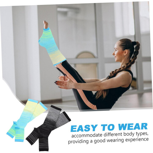Nylon Compression Socks Running Compression Socks Open Toes Compression Foot Socks Supports Socks 2
