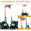 2pcs Roller Skate Carrying Straps com alças de nylon confortáveis portáteis 3