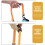 2pcs Roller Skate Carrying Straps com alças de nylon confortáveis portáteis 5
