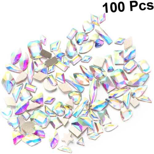 Kit de manucure DIY 100 pièces : strass, stickers et breloques pour ongles. 2