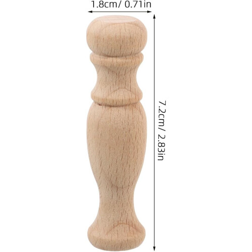 10Pcs Unfinished Solid Wood Staircase Spindles Roman Column Posts 7X1.8Cm 1