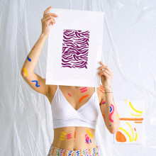 12pcs Leopard Print Stencil DIY Painting Stencils Plastic for Crafts Decorative DIY Painting