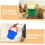 Baldes ao ar livre de 2pcs Baldes de praia meninos e meninas para edifício e armazenamento Sandcastle 7