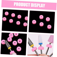 15pcs jaqueta de poeira à prova de poeira para brocas de prego cobre coletor de silicone fornecimentos de tecnologia de prego protege