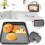 Bandeja de cozimento de aço carbono antiaderente 2pcs conjunto de biscoito reutilizável retangular 5