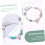 2pcs Shell pulseiras tornozelos com contas turquesa e charme estrela do mar, 6