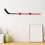 Hockeyschläger-Wandhalterung, 2 Stück, schwarzer Acryl-Displayhalter 3
