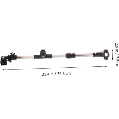 2pcs Foldable Bicycle Umbrella Holder Clamp Adjustable Mount Stand 1