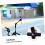 2pcs Foldable Bicycle Umbrella Holder Clamp Adjustable Mount Stand 6