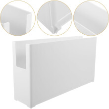 Lot de 2 organiseurs de bureau blancs pour documents, grands porte-documents et boîtes de rangement pour albums de scrapbooking