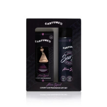 Car Air Freshener Gift Set Alien Spirit Jasmine Carfume Diffuser & Spray
