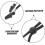 2pcs Adjustable Windproof Hat Strap with Clip Black Universal Hat Chin Cord 8