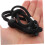 2pcs Adjustable Windproof Hat Strap with Clip Black Universal Hat Chin Cord 3