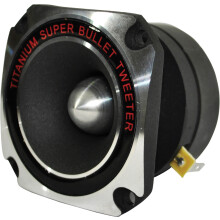 Titanium Bullet Super Tweeter HQ 75W RMS High Temp Voice Coil Solder Terminals