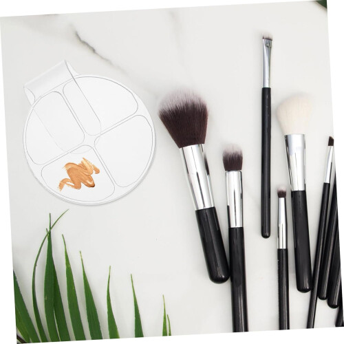2 kleine Acryl-Make-up-Mischpaletten mit vier Fächern 2