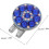 2 clip per cappello da golf con cristalli blu e segnapalla, accessorio da golf da donna per borse e cappelli 2