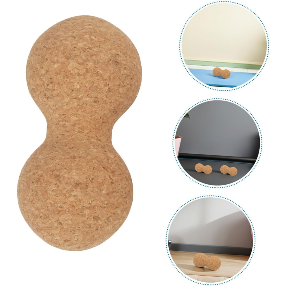 Hkhbjs Cork Peanut Massage Balls 2Pcs 6-12Cm Solid Roller
