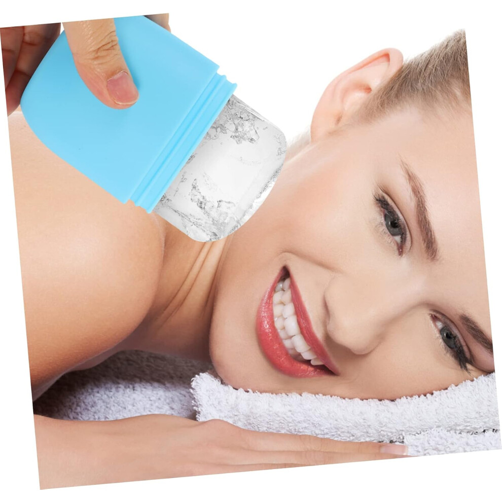 Hkhbjs 2Pcs Ice Facial Roller Silicone Ice Roller For Face Skin Care Tool Reusable Rolling Massage For Puffiness Relief