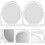 2pcs Oval Makeup Mirror Rotating Double-Sided Dressing Mirror Portable Beauty Supply 8