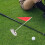 2 copas de práctica de golf con bandera, 10 cm, de acero inoxidable. 6