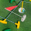 2 copas de práctica de golf con bandera, 10 cm, de acero inoxidable. 7
