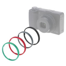 Camera Lens Ring for GR III GR3X/GR3 HDF Camera Aluminum Alloy Lens Decoration Ring Cap Green