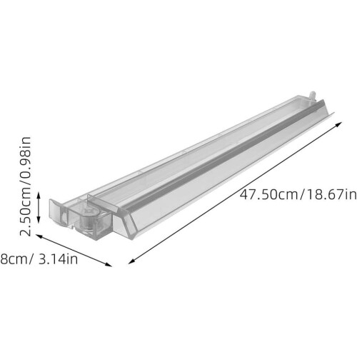 2pcs 18 polegadas Mahjong Empurrar Regra e Empurrador Ferramenta para suprimentos de Mahjong Equipamento de plástico robusto 1
