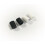 200pcs Adjustable Buckle Silicone Anti-Slip Ear Protective Hook Rope Regulator Black 3