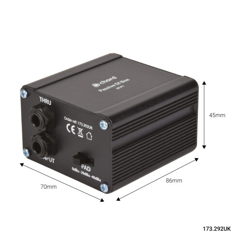 Chord Chord Passive DI Direct Injection Box for Converting high Impedance Instruments 2