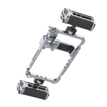 Ulanzi Phone Cage with Dual Handles for 16 15 Pro Max Rig Aluminum Case Stabilizer for Video Recording Filmmaking