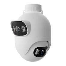EC6 WiFi Dual 2K Lens Spotlight Camera Color Night Vision AI Detection Two-Way Audio Sirens Alarms Security Cam EU Plug