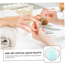 Lot de 3 plateaux de mélange créatifs pour manucure à domicile, utilisables en salon.