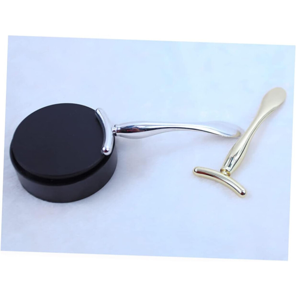Hkhbjs 2Pcs Zinc Alloy Eye Massage Stick U-Shaped Spoon For Eye Mask And Face Cream Application