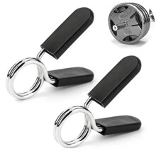 2x 1" Spring Clamp Collars for Weight Bar Dumbbells Gym Fitness Clips Locks 25mm