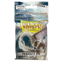 Dragon Shield Perfect Fit Inner Card Sleeves | 100 Clear Sleeves | MTG