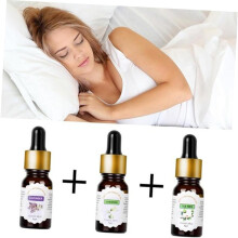 Lot de 3 huiles essentielles d'aromathérapie solubles dans l'eau pour diffuseur, humidificateur et aide au sommeil